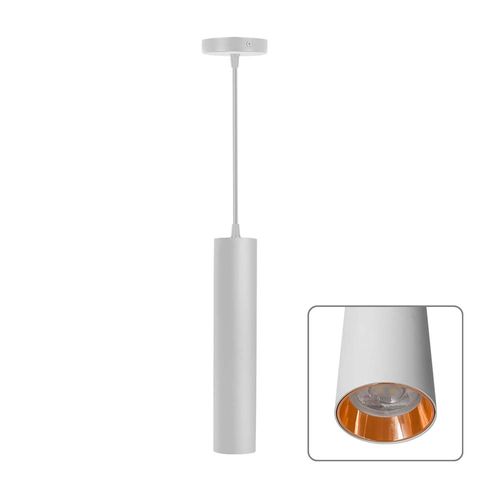 Colgante Tube socket GU10 blanco No incluye foco