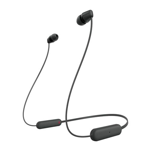 Audífonos bluetooth in ear Sony WI-C100 IPX4, micrófono incorporado, máx. 25 horas, control de volumen, negro