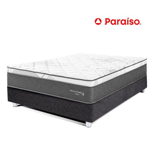 Cama Paraíso Pocket Star 1.5 Plz - Charcoal