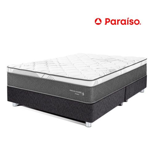 Cama Paraíso Pocket Star Queen - Charcoal