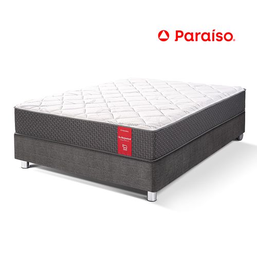 Cama Paraíso Su Majestad 1.5 Plazas Acero + 1 almohada + protector