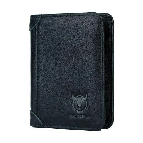 Billetera de Cuero Mate QB-031-V-BK Negro