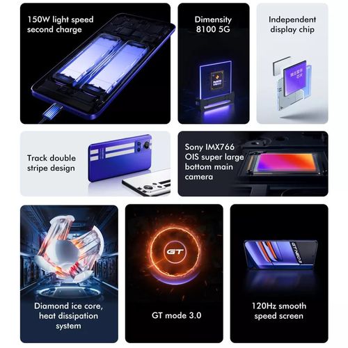 Celular, REALME, GT NEO 3 5G CN VERSION, 8GB RAM, 128GB ALMACENAMIENTO