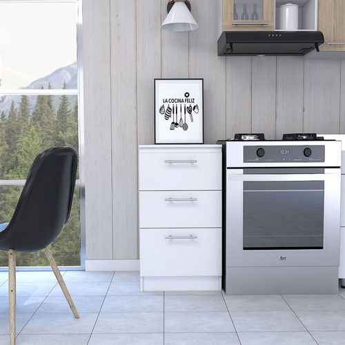 Mueble Inferior 3 Cajones Manchester - Wengue