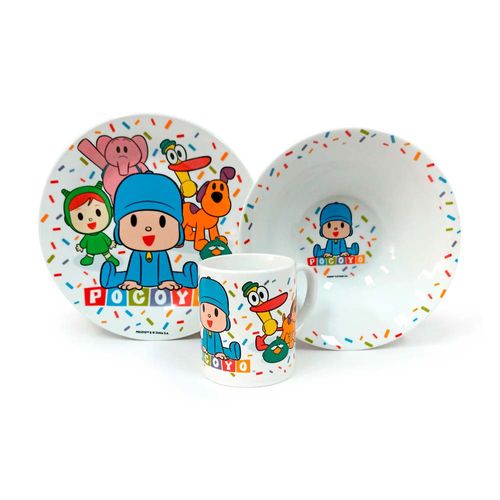 Set cerámica 3 piezas Pocoyo