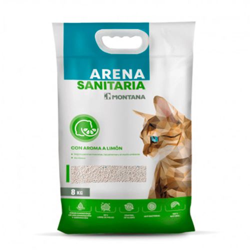 Arena sanitaria envase de 4kg Limón