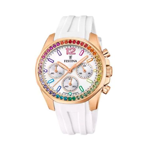 Reloj Festina F20611/2 Mujer Blanco Análogo