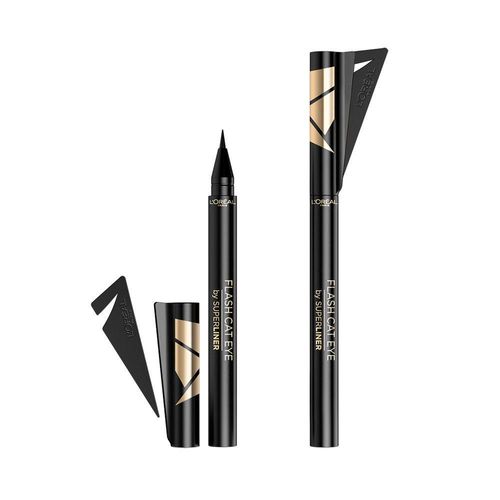 Delineador de Ojos Loreal Flash Cat Eye tono Black 0.02 fl oz