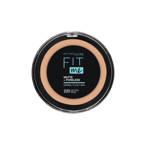 Polvo Maybelline Fit Me Matte + Poreless Tono 220 Natural Beige 0.30 Fl Oz