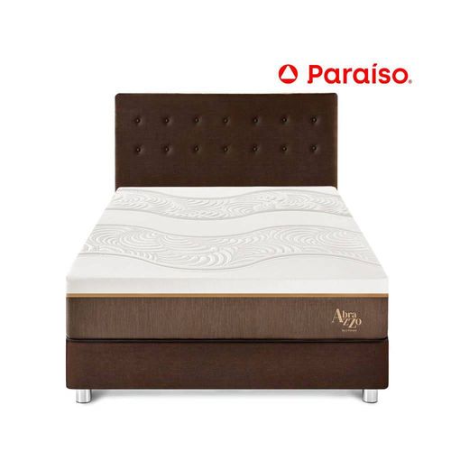 Cama Abrazzo Marrón Queen + Cabecera