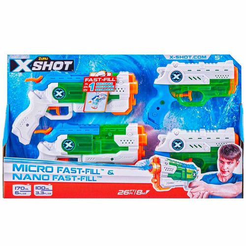 Lanzadores X-SHOT X-Shot Water Nano Llenado Rápido 56335