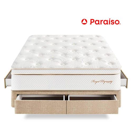 Cama Royal Dynasty Cajones 2 Plazas Champagne