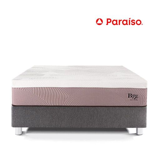 Cama Balanzze 1.5 Plazas Gris Bipanel