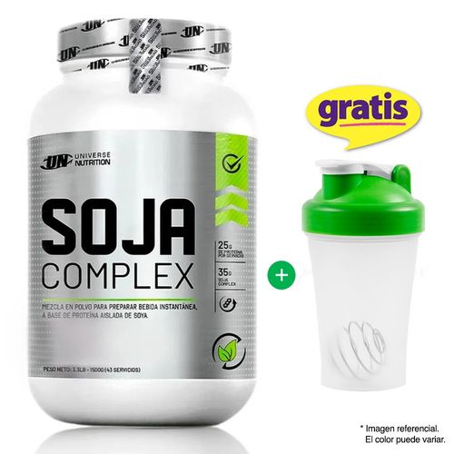 Proteína Aíslada Soja Complex 1.5 kg Cookies + Shaker