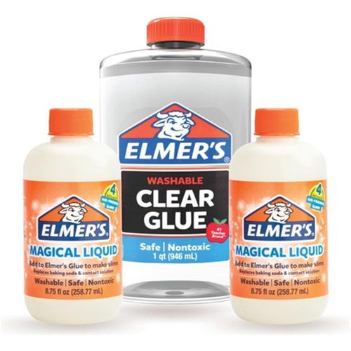 Pack Básico Para Hacer Clear Slime Con Activador Elmer's 3p