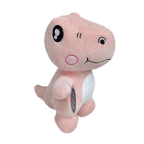 Peluche Dinosaurio Bb con Chapitas 25 Cm Rosado