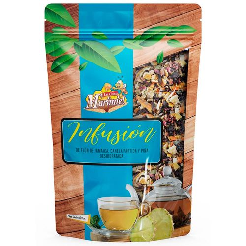 Infusión Flor de Jamaica, Canela y Piña LA CASA MARIMIEL Doypack 60g