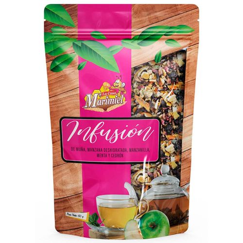 Infusión de Muña, Manzana Deshidratada LA CASA MARIMIEL Doypack 60g