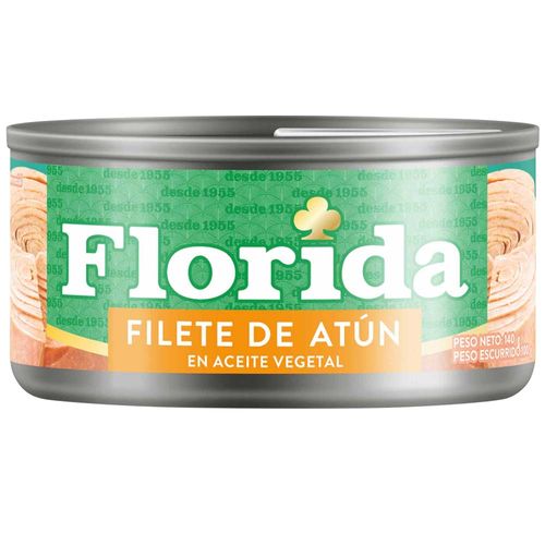 Filete de Atún en Aceite Vegetal FLORIDA Lata 140g