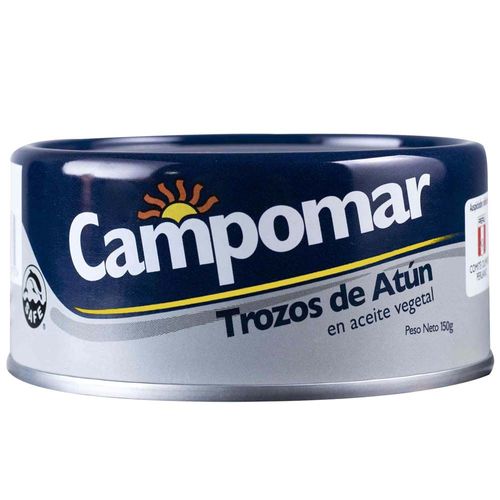 Trozos de Atún en Aceite Vegetal CAMPOMAR Lata 150g