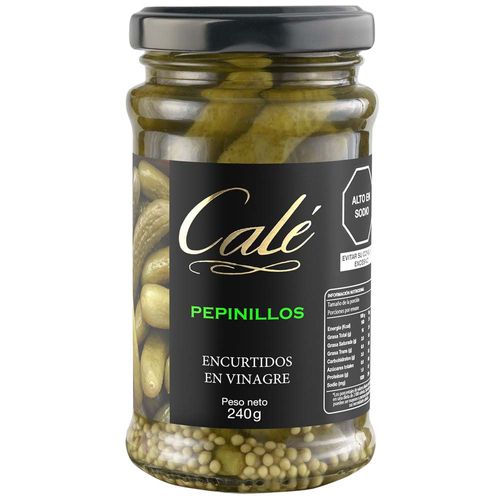 Pepinillos Encurtidos en Vinagre CALÉ Frasco 240g