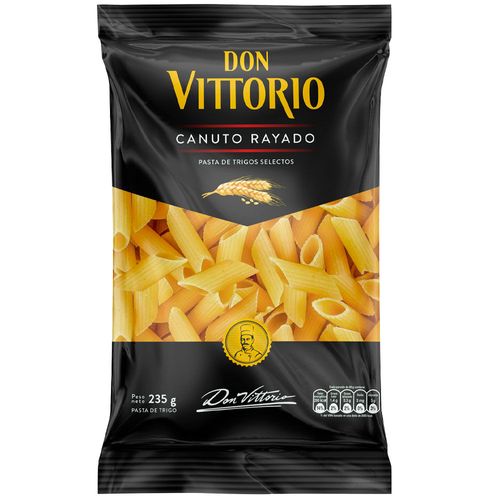 Fideos DON VITTORIO Canuto Rayado Bolsa 235g