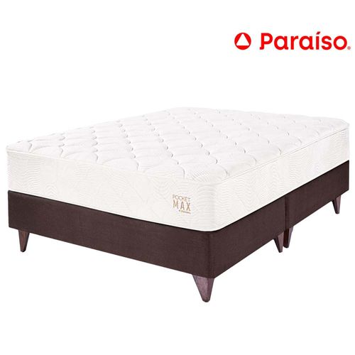 Cama Europea PARAÍSO Pocket Max King Chocolate