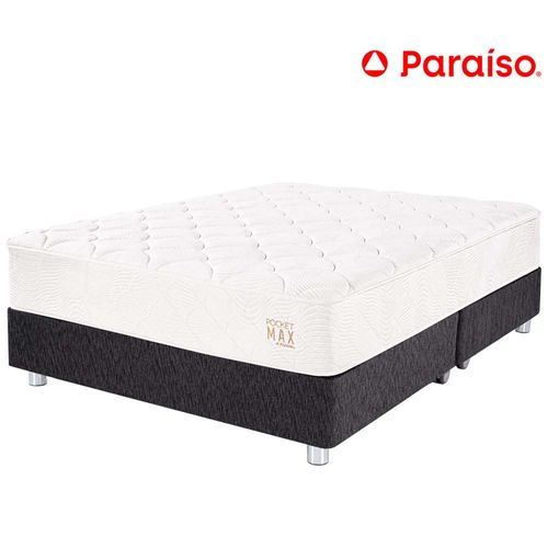 Cama PARAÍSO Pocket Max Queen Charcoal