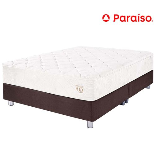 Cama PARAÍSO Pocket Max Queen Chocolate