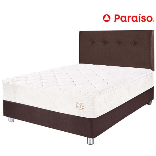 Dormitorio PARAÍSO Pocket Max 1.5 Plazas Chocolate