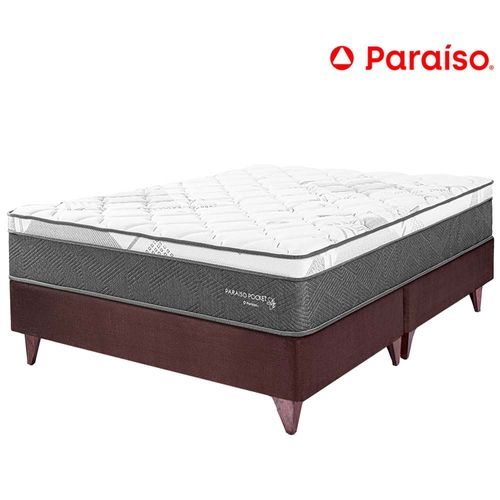 Cama Europea PARAISO Pocket Star King Chocolate