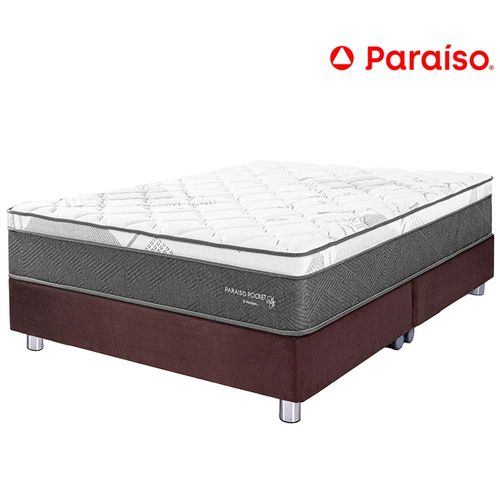 Cama Americana PARAISO Pocket Star Queen Chocolate