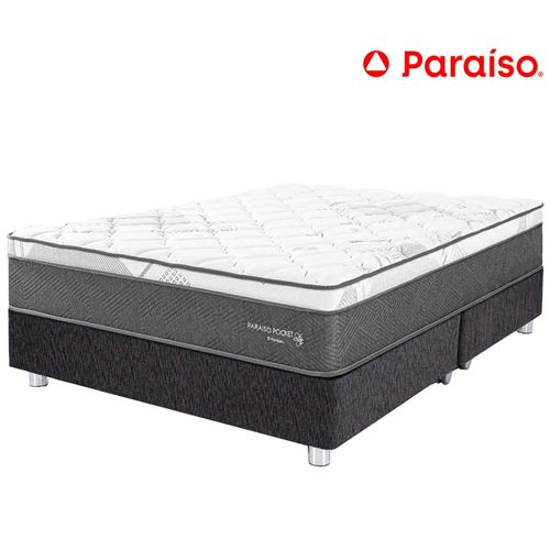 Cama Americana PARAISO Pocket Star King Charcoal