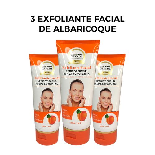 3 Exfoliante Facial de Albaricoque 200ml