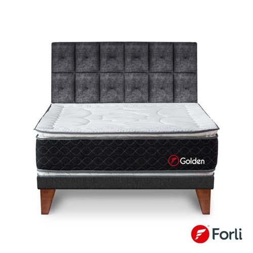 Dormitorio Europeo Golden King + Cabecera