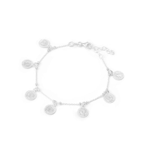 Pulsera Mujer Baliq De Plata 925 Livia Coins